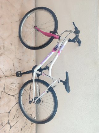 Bicicleta 26 Blanca y Rosa
