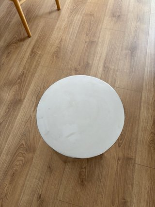 Mesa auxiliar cilíndrica acero inoxidable