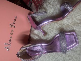 Sandalias Alma en Pena Morado/Plata