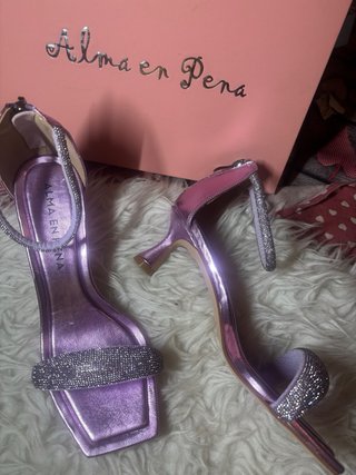 Sandalias Alma en Pena Morado/Plata