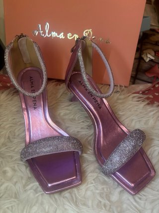 Sandalias Alma en Pena Morado/Plata