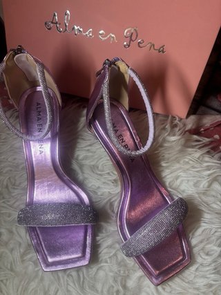 Sandalias Alma en Pena Morado/Plata