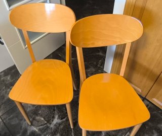 Mesa de cocina extensible madera color clara
