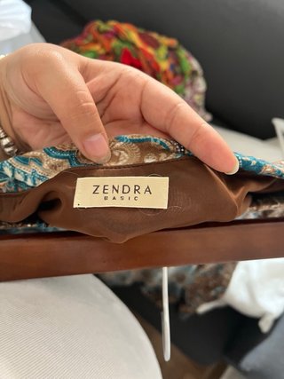 Falda midi estampada