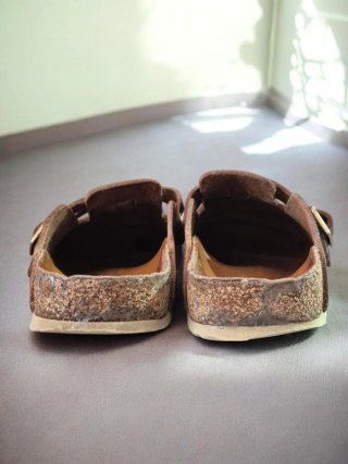 Zuecos Birkenstock Piel Marrón Talla 40