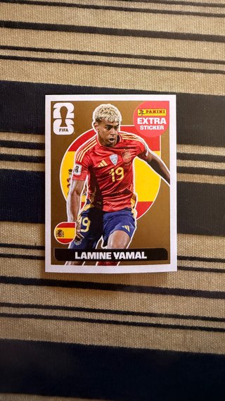 Lamine Yamal Extra Sticker Oro Mundial 2026
