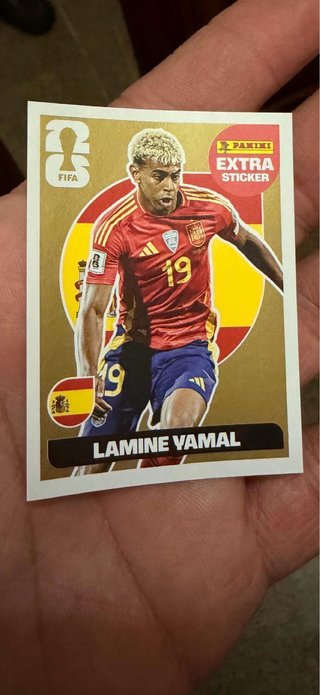 Lamine Yamal Extra Sticker Oro Mundial 2026