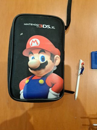 Nintendo 3DS XL Blanca + Funda + Juego