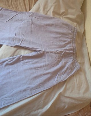 Pantalón ancho lino rosa Stradivarius