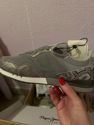 Deportivas Pepe Jeans grises y blancas