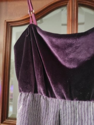 Vestido abullonado forrado fiesta/boda tirantes
