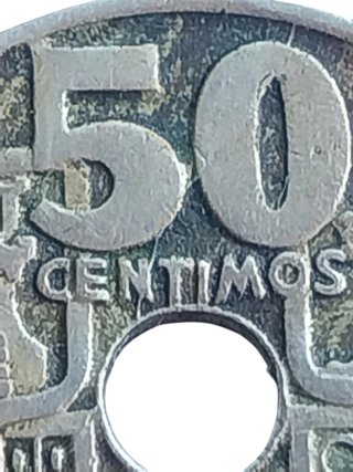 VARIANTE 50 Céntimos F.Franco ERROR- CUÑO ROTO