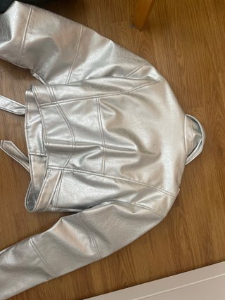 Chaqueta Pull&Bear Plata Talla S