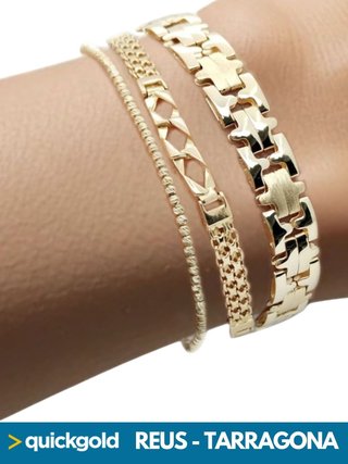 PULSERAS ORO 18K PENSADAS PARA EL VERANO