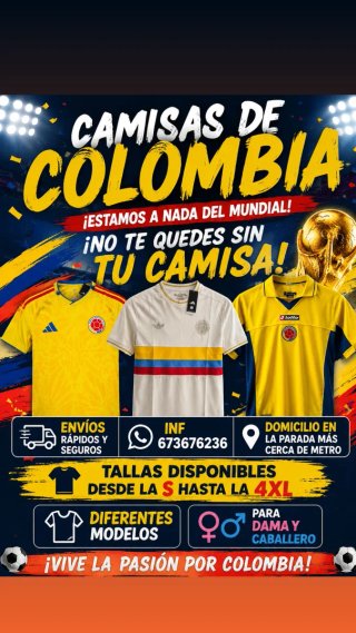 Camisas Selección Colombia