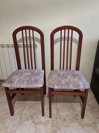 Mesa comedor con 6 sillas y 2 muebles