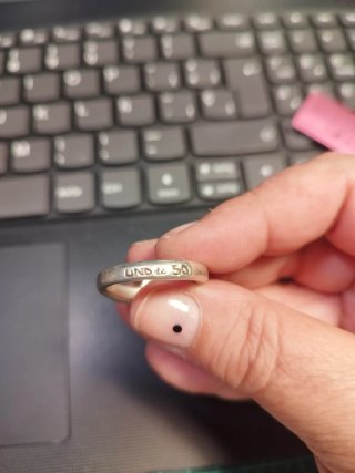 Anillo Uno de 50 con cristal