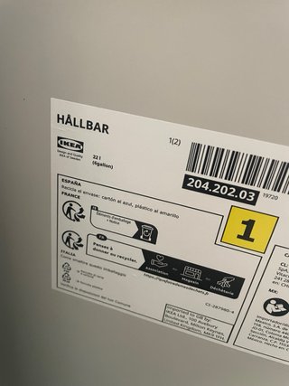 Cubo IKEA HÄLLBAR 22L con tapa