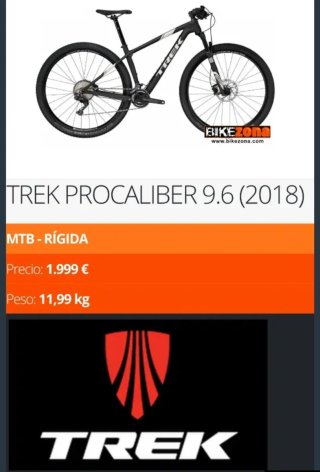 Trek Procaliber 9.6 Taglia M 2018. Telaio telescopico