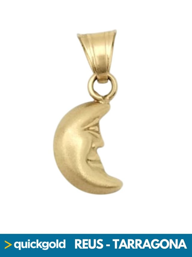 035-775 COLGANTE ORO 18K MEDIA LUNA