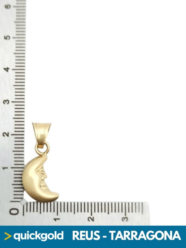 035-775 COLGANTE ORO 18K MEDIA LUNA