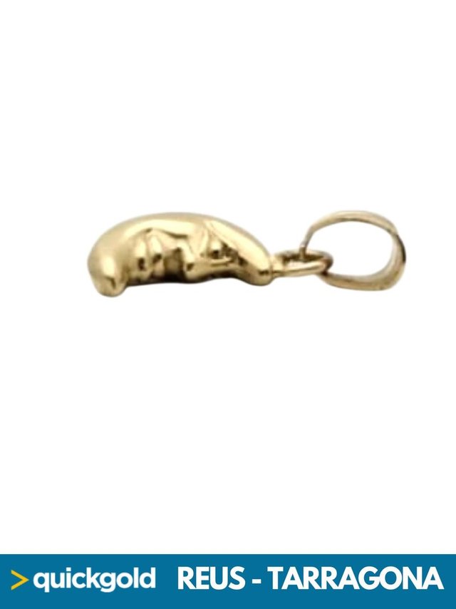 035-775 COLGANTE ORO 18K MEDIA LUNA