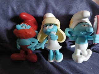Figuras Pitufos Burger King 3 figuras