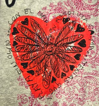 Jersey Desigual Corazones Gris