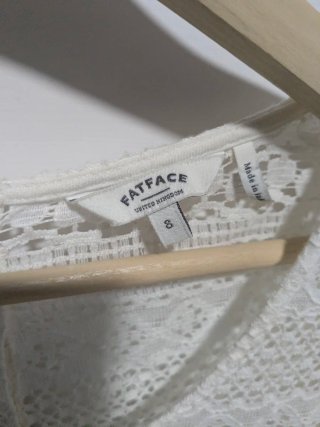 Camiseta Fat Face Rejilla Manga 3/4 Talla S