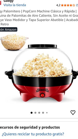 Máquina de Palomitas GADGY CLASSICS