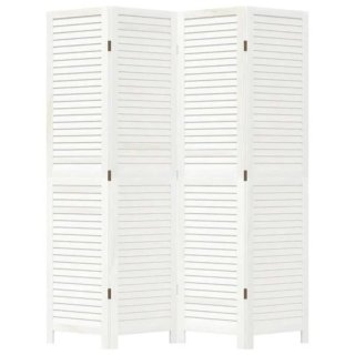 Biombo 4 paneles madera Paulow 140-145x180cm