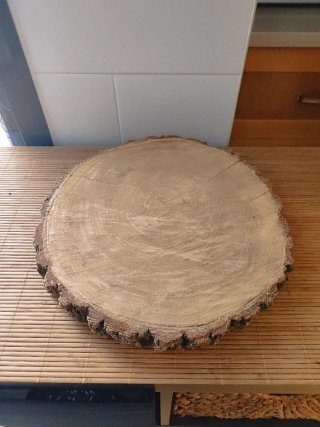 Rodaja de madera rústica. Precio por unidad