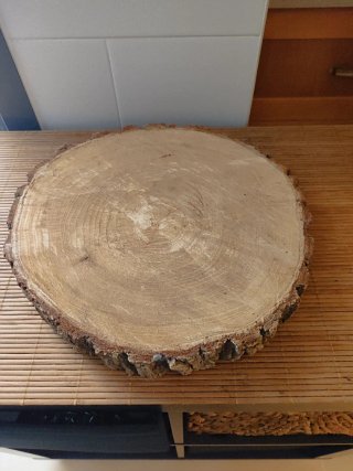 Rodaja de madera rústica. Precio por unidad