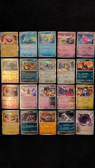 (20) Cartas Pokémon Holo (SPA)