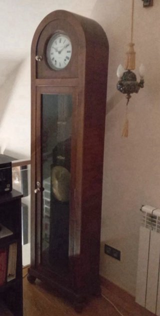 Reloj de pie antiguo madera