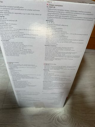 Ventilador AEG con humidificador