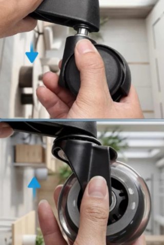 Juego de 5 ruedas de repuesto para silla oficina