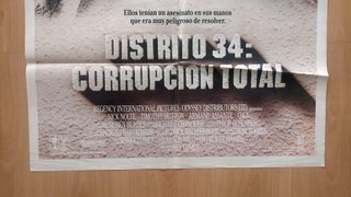 Cartel Original Película Distrito 34 (1990)