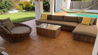 Conjunto Muebles Jardín de Ratán