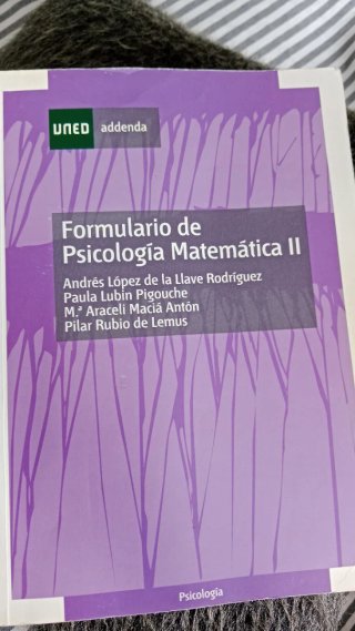 Formulario de Psicología Matemática II