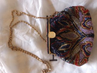 Pochette/Clutch vintage perline