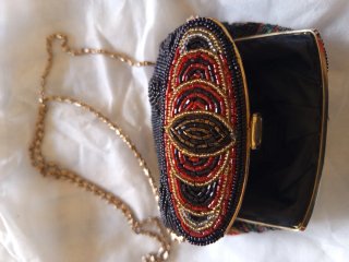 Pochette/Clutch vintage perline