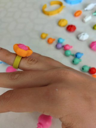 Juego Montaje Joyas Infantil Multicolor 96 piezas
