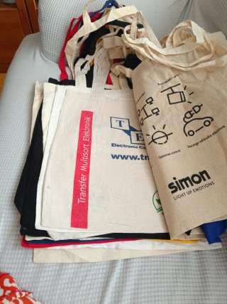 22 Bolsas de Tela Publicitarias