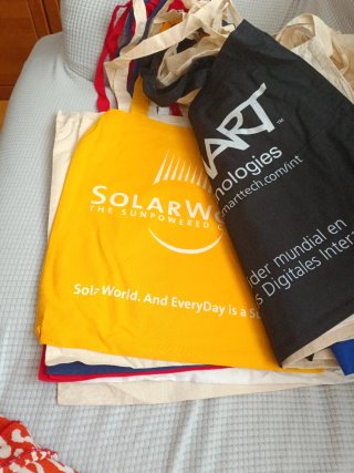 22 Bolsas de Tela Publicitarias