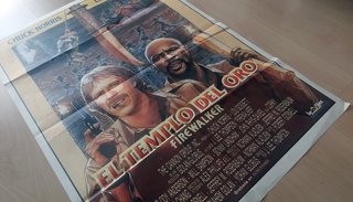 Cartel Cine El Templo del Oro (1986)