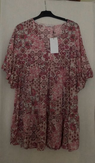 Vestido Zara fluido estampado floral talla S