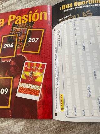 Álbum Panini Selección Española 2009