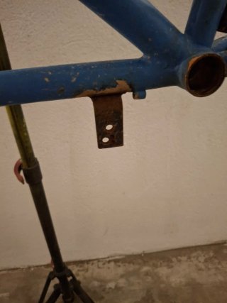 Cuadro Bicicleta Tándem Azul