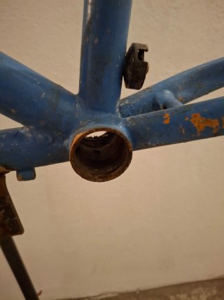 Cuadro Bicicleta Tándem Azul